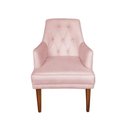 Ver imagem 3 de Kit 2 Cadeiras Poltronas Paris Decorativa Suede com Braça Rosa para Sala de Estar ou Escritório