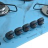 Cooktop 5bocas Ultra Chama 127/220v Marmo Azul - 4