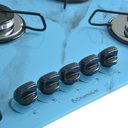 Ver imagem 4 de Cooktop 5bocas Ultra Chama 127/220v Marmo Azul