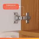 Ver imagem 7 de Armário de Cozinha Completa 14 Portas 2 Gavetas Núbia Madeirado/Off White Madeirado/Off White