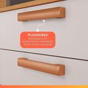 Ver mais imagens de Armário de Cozinha Completa 14 Portas 2 Gavetas Núbia Madeirado/Off White Madeirado/Off White