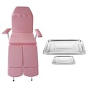 Ver imagem 1 de Cadeira Maca Podologia Suporta 150kg Mecânica Rosa Fiscomed Cadeira para Podologia