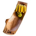 Ver imagem 2 de Fruteira Gamela Saladeira Petisqueira Bandeja Madeira