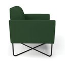 Ver imagem 4 de Kit 2 Poltronas Base X Industrial Preto Marisa Veludo Verde D03 - D'Rossi