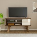 Ver imagem 7 de Rack Bancada para Tv 50 Pol 1p 120 Cm Cinamomo Off White Arly Cinamomo Off White