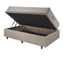 Ver imagem 4 de Base Box Baú 88x188 Linho com Colchão Airtech Ortobom Molas Ensacadas