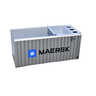 Organizador de Mesa Conteiner em Metal - Maersk - 2