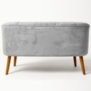 Ver imagem 3 de Sofá Namoradeira Confortável para Sala de Estar Tecido Veludo Luxo