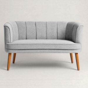 Sofá Namoradeira Confortável para Sala de Estar Tecido Veludo Luxo