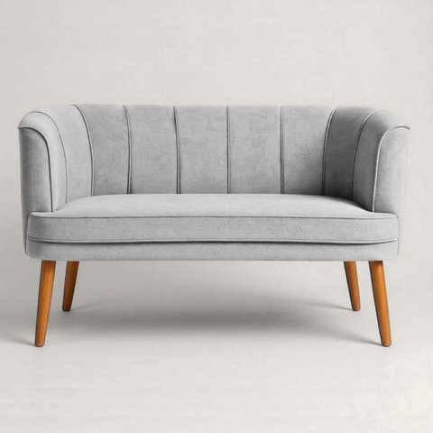 Sofá Namoradeira Confortável para Sala de Estar Tecido Veludo Luxo