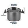 Espagueteira Antiaderente Ø22cm Grafite 5,3l com Trava - 3