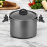 Espagueteira Antiaderente Ø22cm Grafite 5,3l com Trava - 2