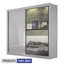 Ver imagem 4 de Guarda Roupa Solteiro Espelho 2 Portas Milano - Arbo Design