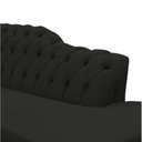 Ver imagem 2 de Recamier Decorativo Divã Styllus Lado Direito Suede Preto