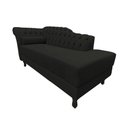 Ver imagem 3 de Recamier Decorativo Divã Styllus Lado Direito Suede Preto