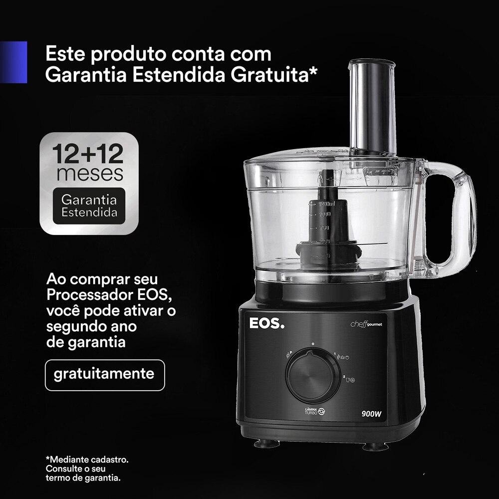 Processador de Alimentos Eos Multipro 7 em 1 900w Inox All Black Eps01p 220v - 5