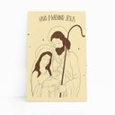 Ver imagem 1 de Quadro Viva o Menino Jesus Cristo Desenho Canvas 100x70cm