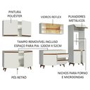 Ver imagem 4 de Cozinha Completa Madesa Reims 310001 com Armário e Balcão Branco Cor:Branco