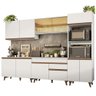 Cozinha Completa Madesa Reims 310001 com Armário e Balcão Branco Cor:Branco - 2