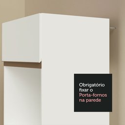 Cozinha Completa Madesa Reims 310001 com Armário e Balcão Branco Cor:Branco - 9