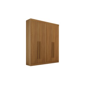 Guarda Roupa Solteiro 4 Portas 3 Gavetas Da Vinci Plus D'Doro Cinamomo