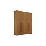 Guarda Roupa Solteiro 4 Portas 3 Gavetas Da Vinci Plus D'Doro Cinamomo - 1