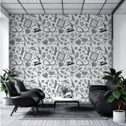 Papel de Parede Temático para Pediatrias Desenhos - 3,3x0,5m - 2