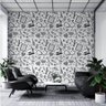 Papel de Parede Temático para Pediatrias Desenhos - 3,3x0,5m - 2