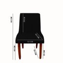 Ver imagem 6 de Kit 08 Cadeiras Para Sala de Jantar Lizz Pés Palito Veludo Preto D'Classe Decor