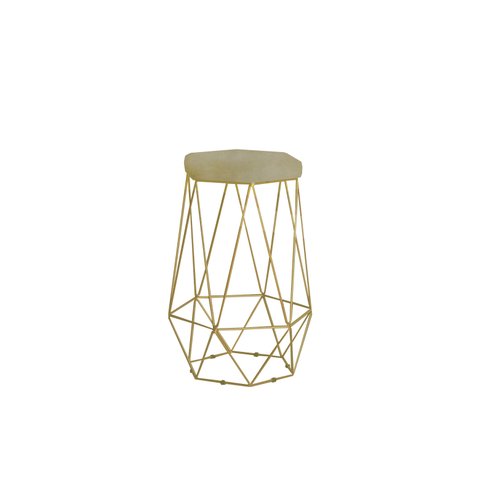 Banqueta Rubi Dourado Veluplus 1331 - FdECOR