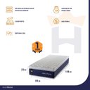 Ver imagem 4 de Colchão Solteiro King House Lagras 88x188x28 Azul c/ Molas Ensacadas