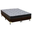Ver imagem 1 de Cama Box Queen: Colchão Anatômico Ortobom D33/EP Fort Tech ISO 100 + Base CRC Suede Brown(158x198)