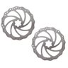 Par Disco Freio Rotor para Bike 203mm Alumínio 6 Parafusos - 1