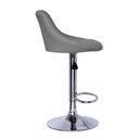 Ver imagem 2 de Banqueta Milano Carmel Estofada Giratória c/ Regulagem - Cinza