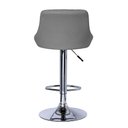 Ver imagem 4 de Banqueta Milano Carmel Estofada Giratória c/ Regulagem - Cinza