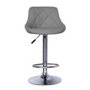 Ver imagem 3 de Banqueta Milano Carmel Estofada Giratória c/ Regulagem - Cinza