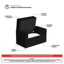 Ver imagem 5 de Cabeceira e Calçadeira Báu Solteiro Atena 90cm Capitonê Sintético Preto - Desk Design