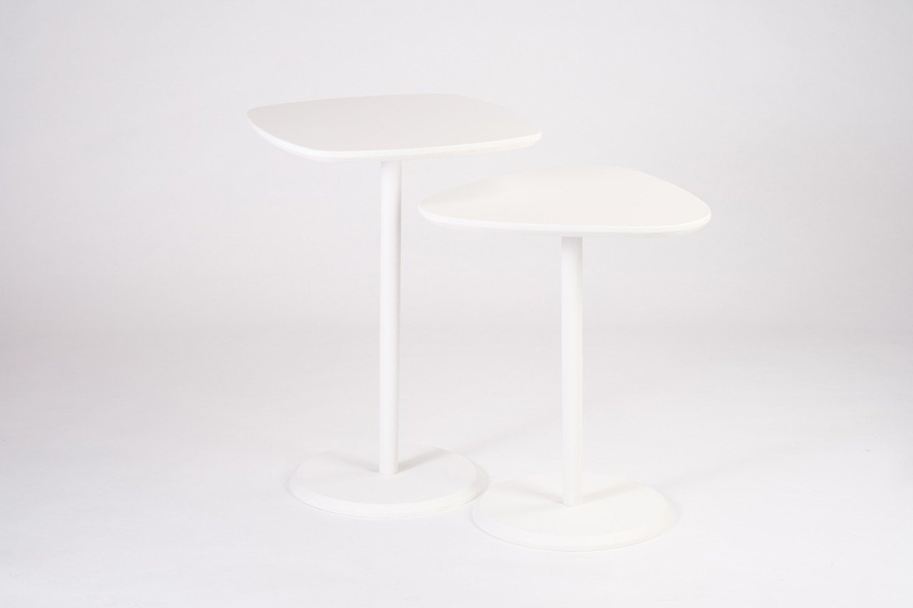 Conjunto de Mesa Lateral Branca