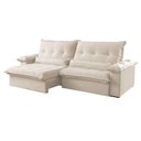 Ver imagem 3 de Sofá Vega 02 Módulos de 90cm Br 25cm Meu Sofá Online A294 Linho Creme