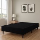 Ver imagem 2 de Cama Base Box Casal em Veludo Premium Design Moderno Luxo:preto