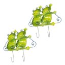 Ver imagem 2 de Gancho de Ferro Duplo para Chapeu Bolsa Bone Enfeite Sapinhos Infantil Pendura Kit com 2 (pt-c-c)
