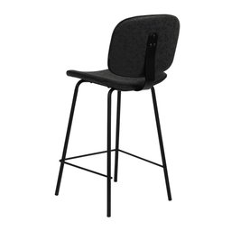 Kit 2 Banquetas Altas Barueri Rivatti Preta Base Aço - 4