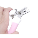 Ver imagem 3 de Alicate para Cortar Unha Cães e Gatos com Mola Inox Pet Ninho Alicate para Cães e Gatos Rosa