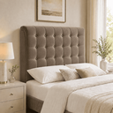 Ver imagem 4 de Cabeceira Ana Estofada Veludo p/ Cama Box Casal Queen 160cm Quarto