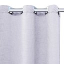 Ver imagem 2 de CORTINA VOIL CROSS BBRANCO FORRO MICROFIBRA 6.00 X 2.20 ILHÓS CROMADO