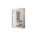 Ver imagem 2 de Guarda-roupa Casal Riva Branco 2 Portas Deslizantes 4 Gavetas com Espelho | Liberty Móveis
