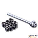 Ver imagem 4 de Kit Jogo de Chave Catraca Reversivel Soquete 40 Peças Ferramentas Profissionais