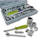 Ver imagem 1 de Kit Jogo de Chave Catraca Reversivel Soquete 40 Peças Ferramentas Profissionais