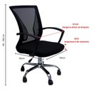 Ver imagem 4 de Cadeira de Escritório Prizi Lung - Preta