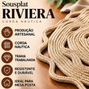Ver imagem 2 de 4 Sousplat de Corda Náutica Riviera Oval Ondulado Mesa Posta - Palha